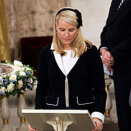Crown Princess Mette-Marit read from the Gospel According to Matthew as part of the ceremony (Photo: Tor Richardsen / Scanpix)